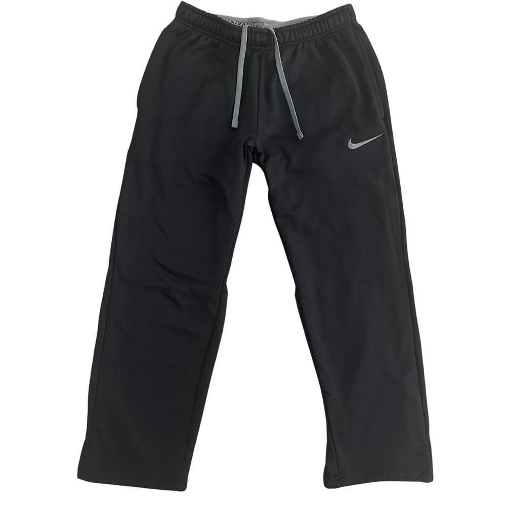 Nike Therma-FIT Fleece Sweatpants Mens Medium Black Training Comfort Pants